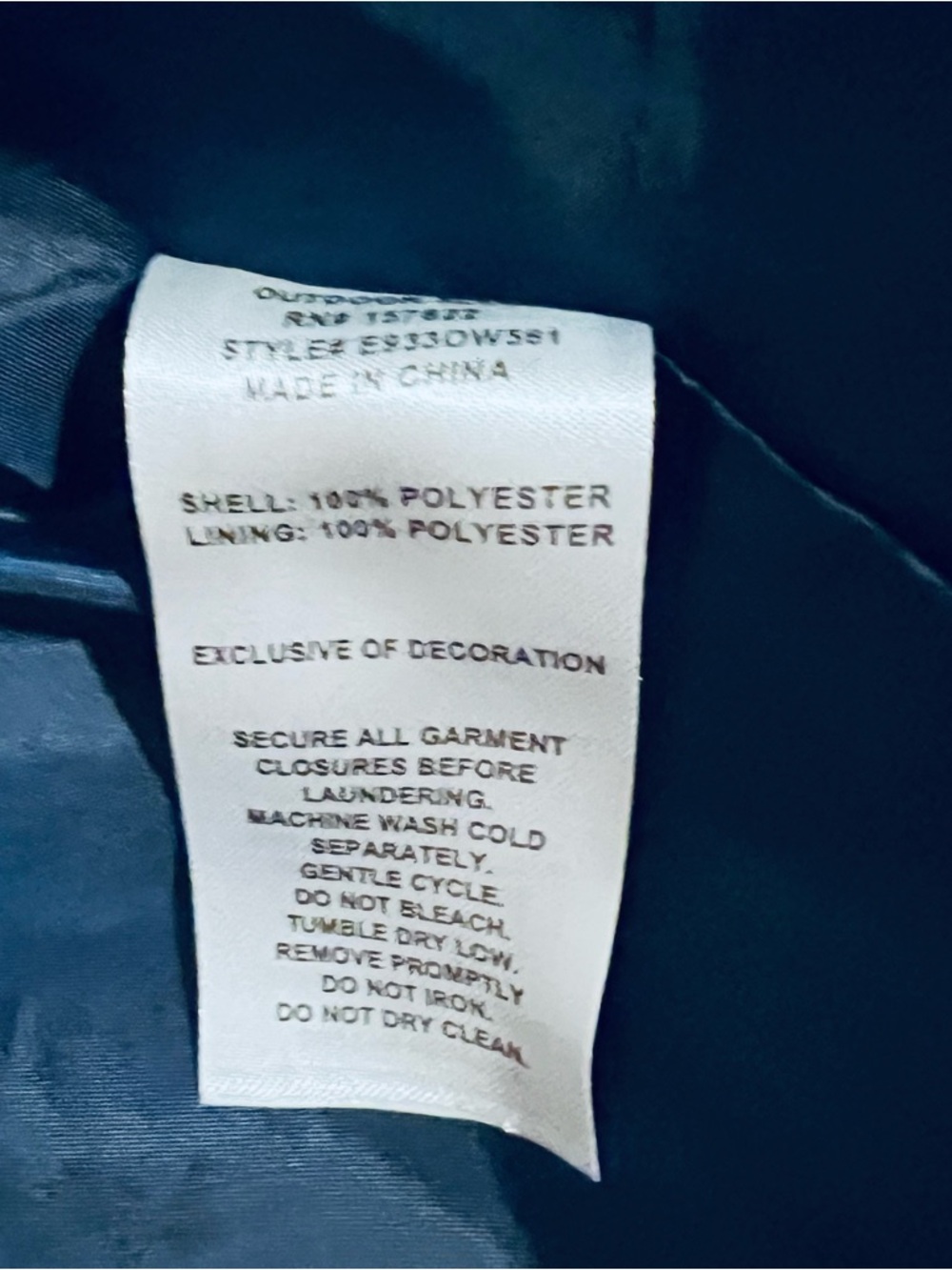 Eddie Bauer Kids Two-tone Blue Hooded Windbreaker Jacket Sz 7/8 - Picture 5 of 7